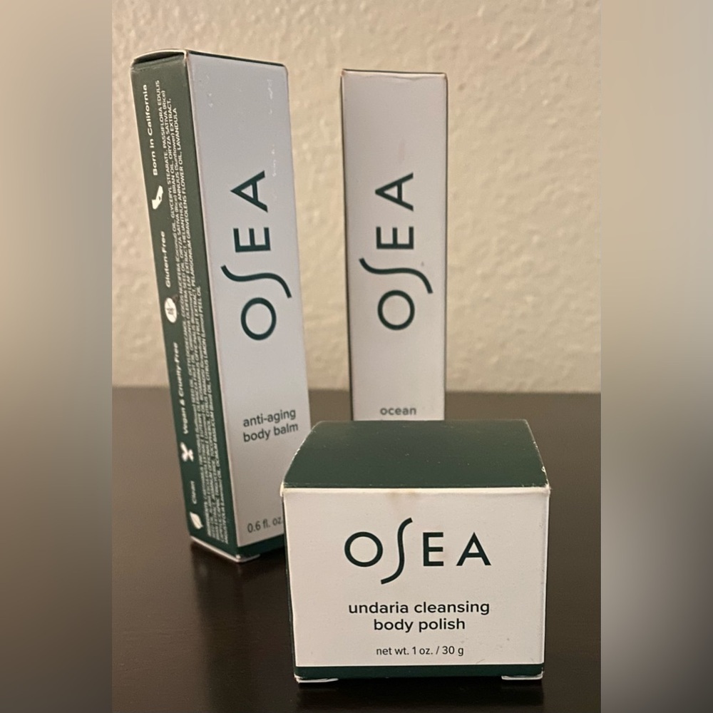 OSEA Skincare Travel Set | Ocean Cleanser Body Balm & Body Polish - Picture 3 of 4